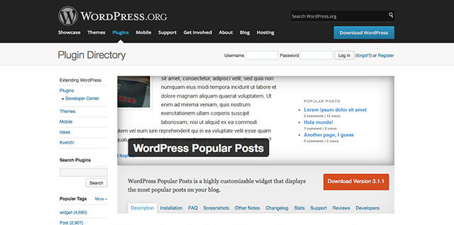 WordPress Popular Posts